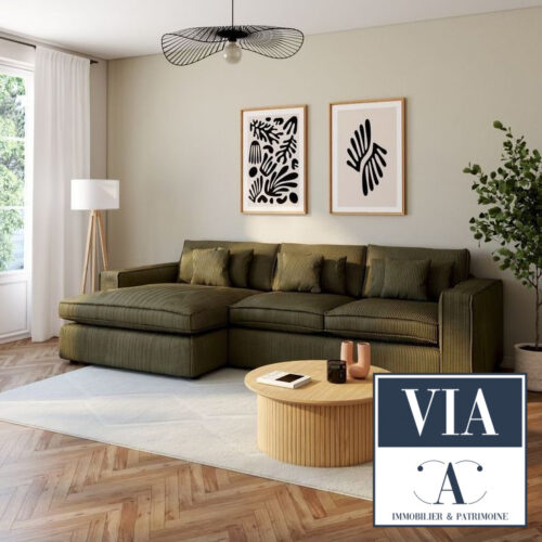 3 pièces avec grand balcon