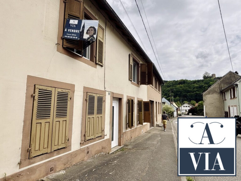 Une maison et sa dépendance aux pieds des falaises - Lutzelbourg / rue de Phalsbourg